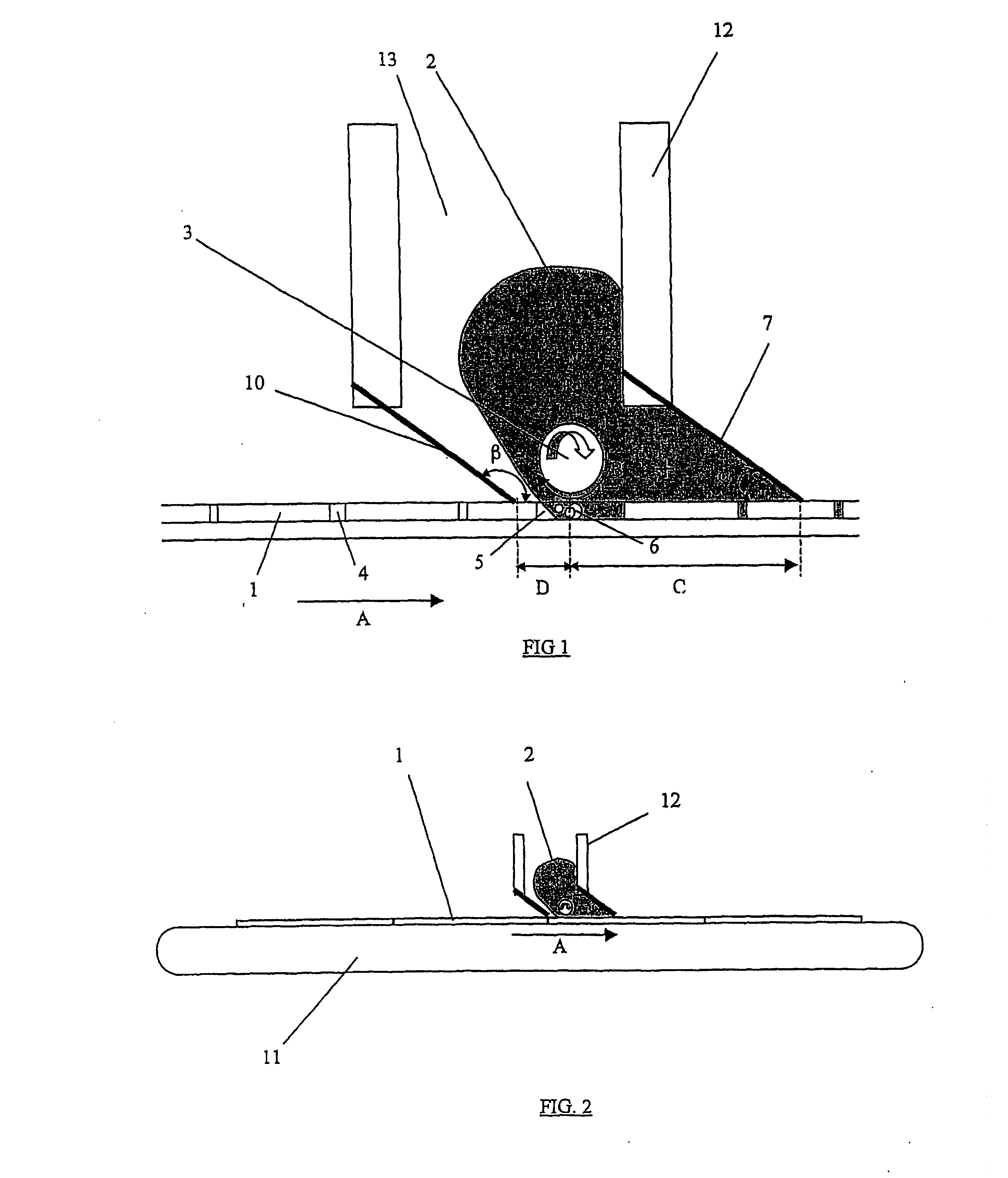 Method and device for filling zones situated in hollows or between tracks with a viscous product on a printed circuit board and apparatus using such a device