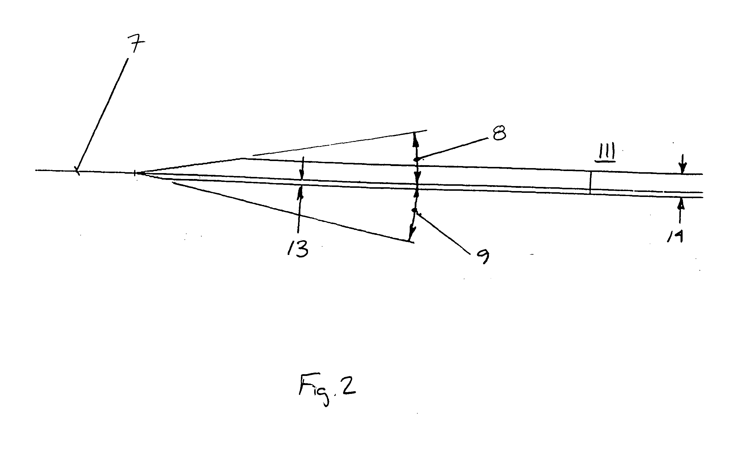 Non-separating diffuser for holes produced by a two step process