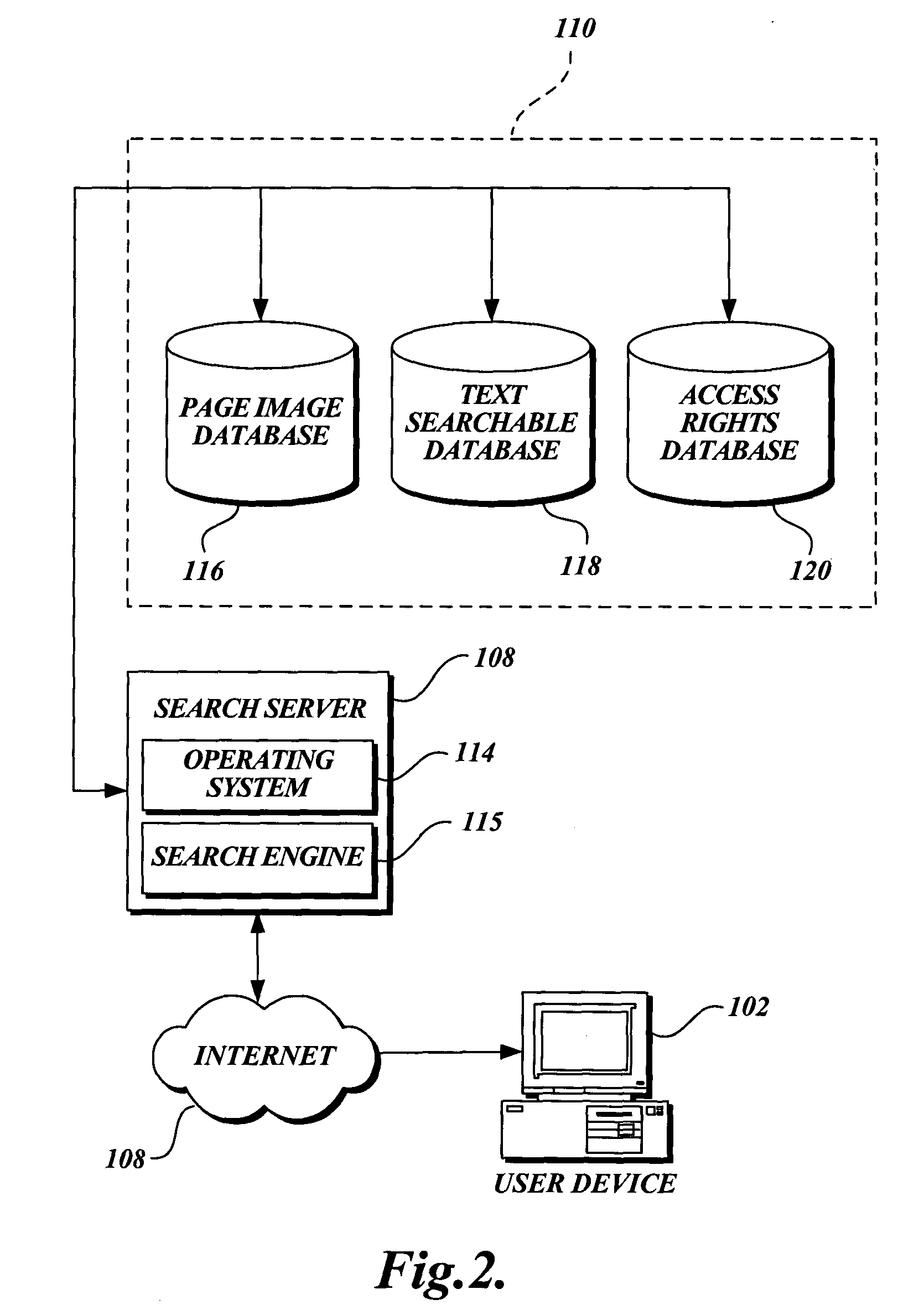 Method and system for suppression of features in digital images of content