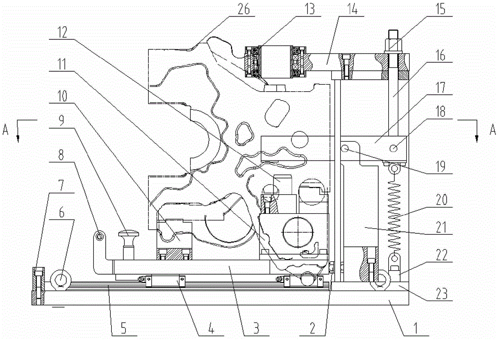 Fixture for rough machining of water plugging hole in engine block