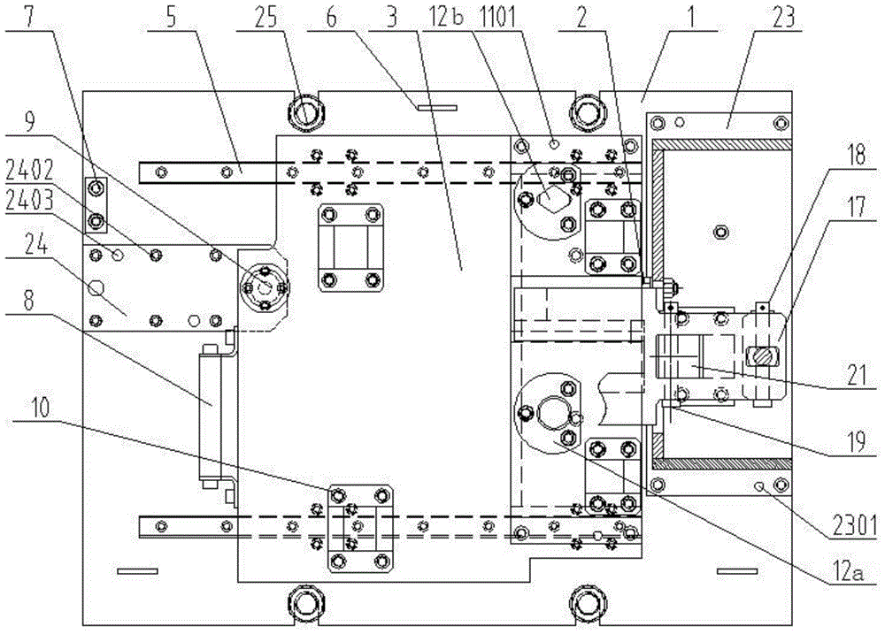 Fixture for rough machining of water plugging hole in engine block