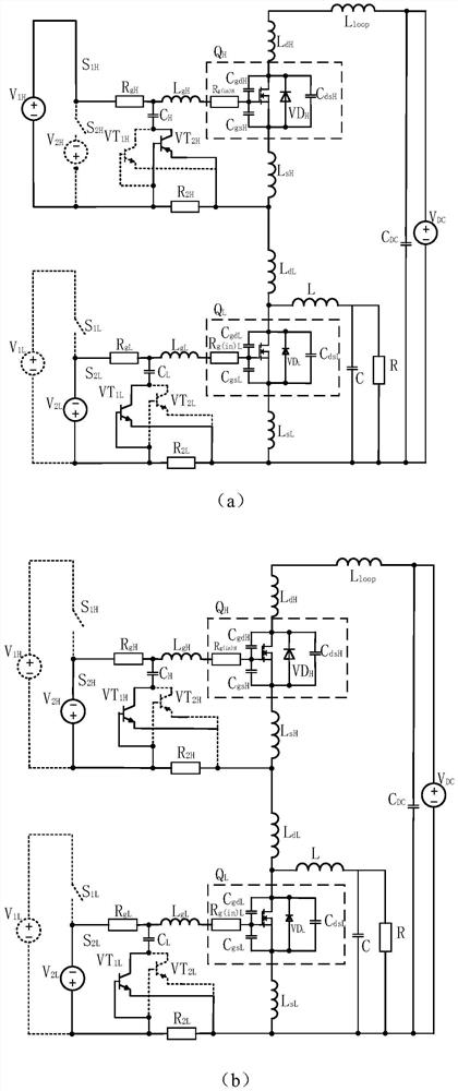 A sic MOSFET gate auxiliary circuit