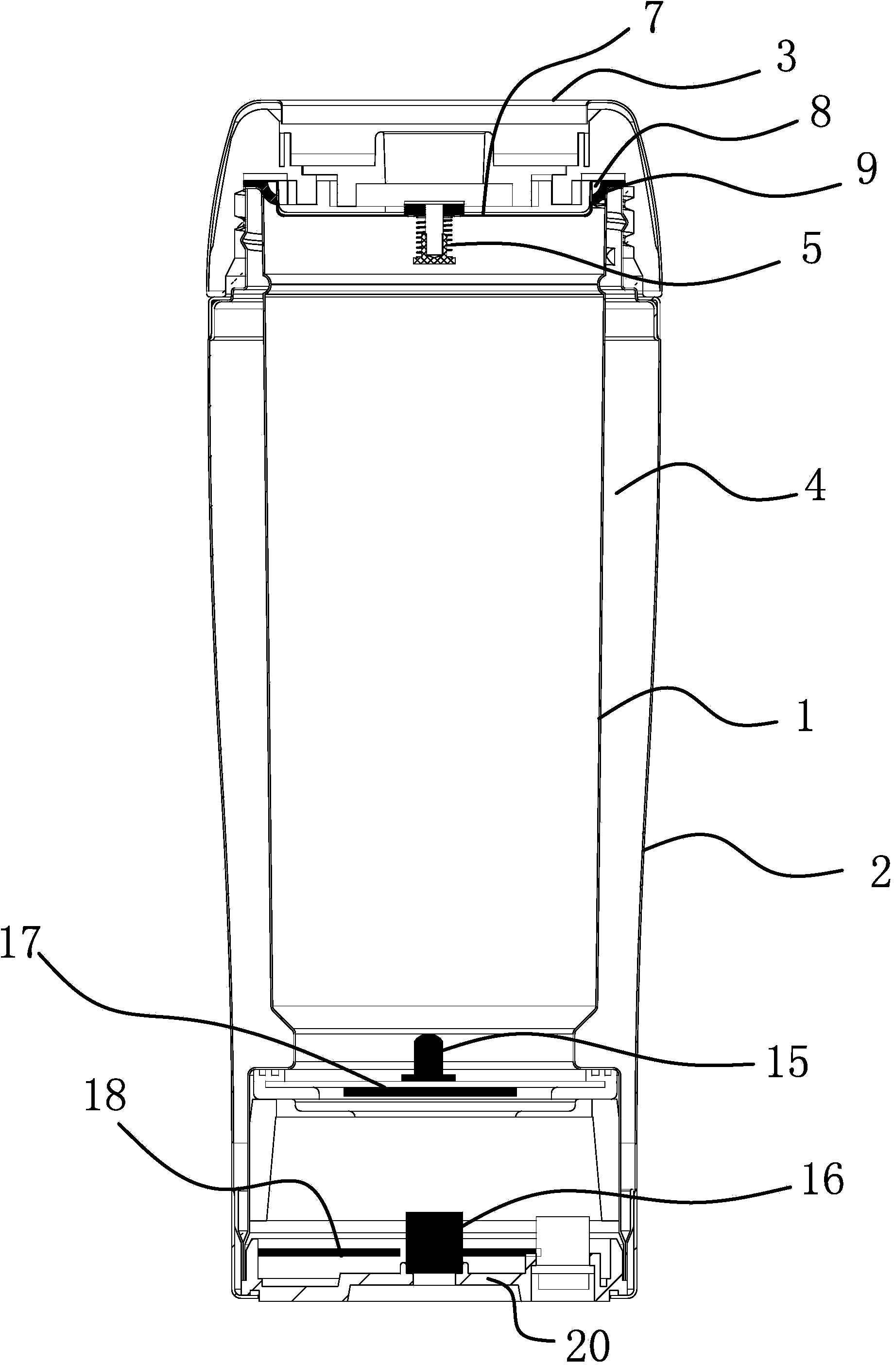Automobile-mounted heating cup on automobile