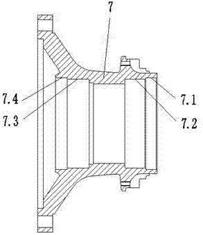 Wheel-side reducer adopting grease separating lubrication