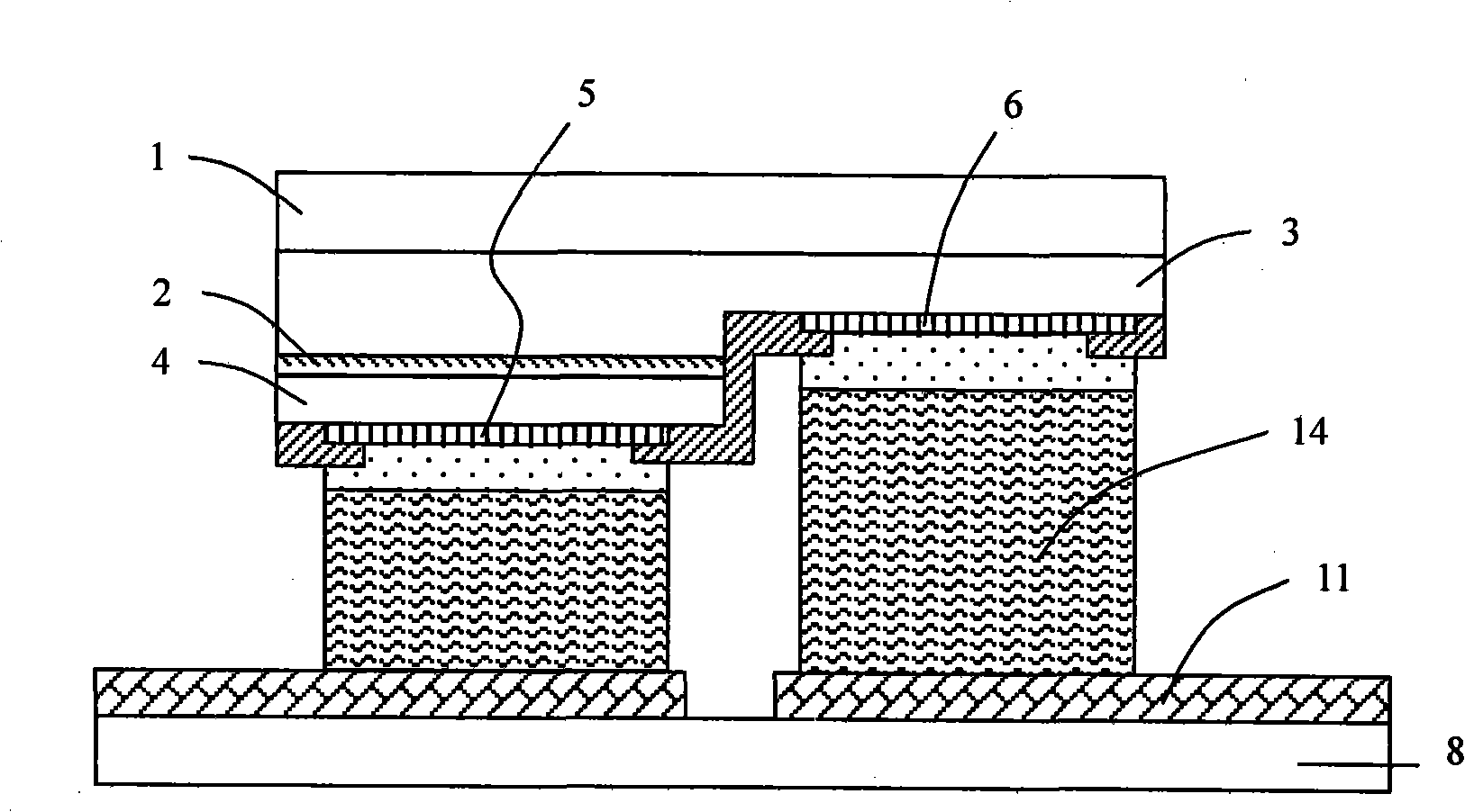 Salient point LED and manufacturing method thereof