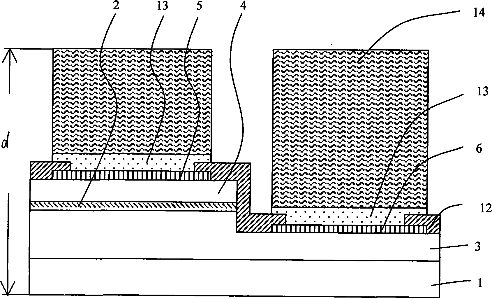 Salient point LED and manufacturing method thereof