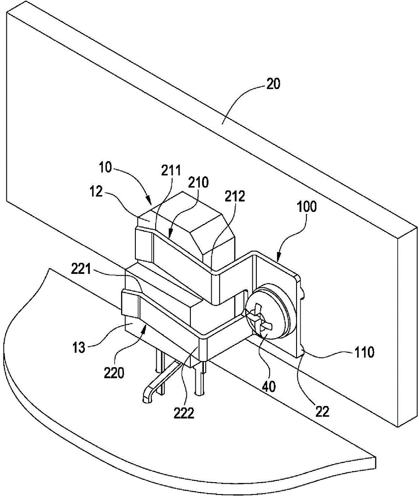 Clamp for clamping electronic component