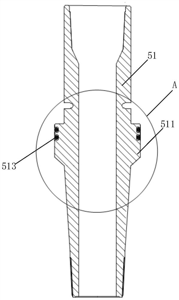 Pressure-bearing sealing device for pumping well