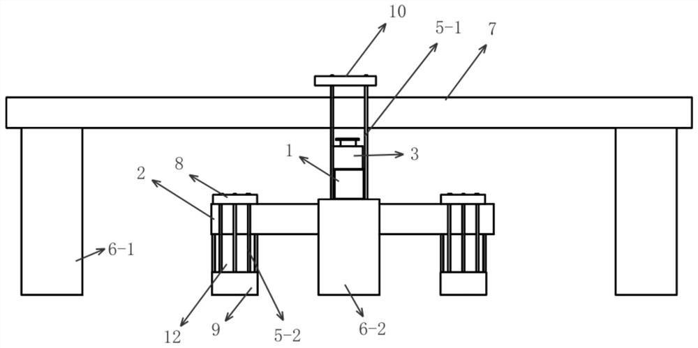 Compression resistance and pull-out resistance test device for reinforced concrete pile