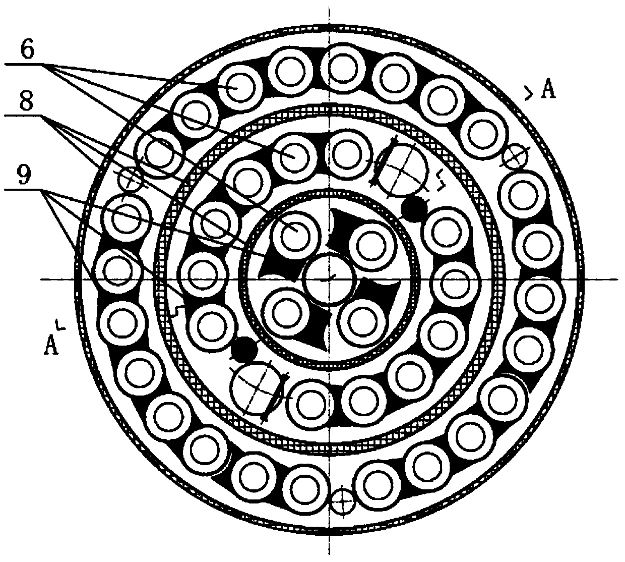 A steam-water separator component exhaust structure specially used for nuclear power plant steam generators