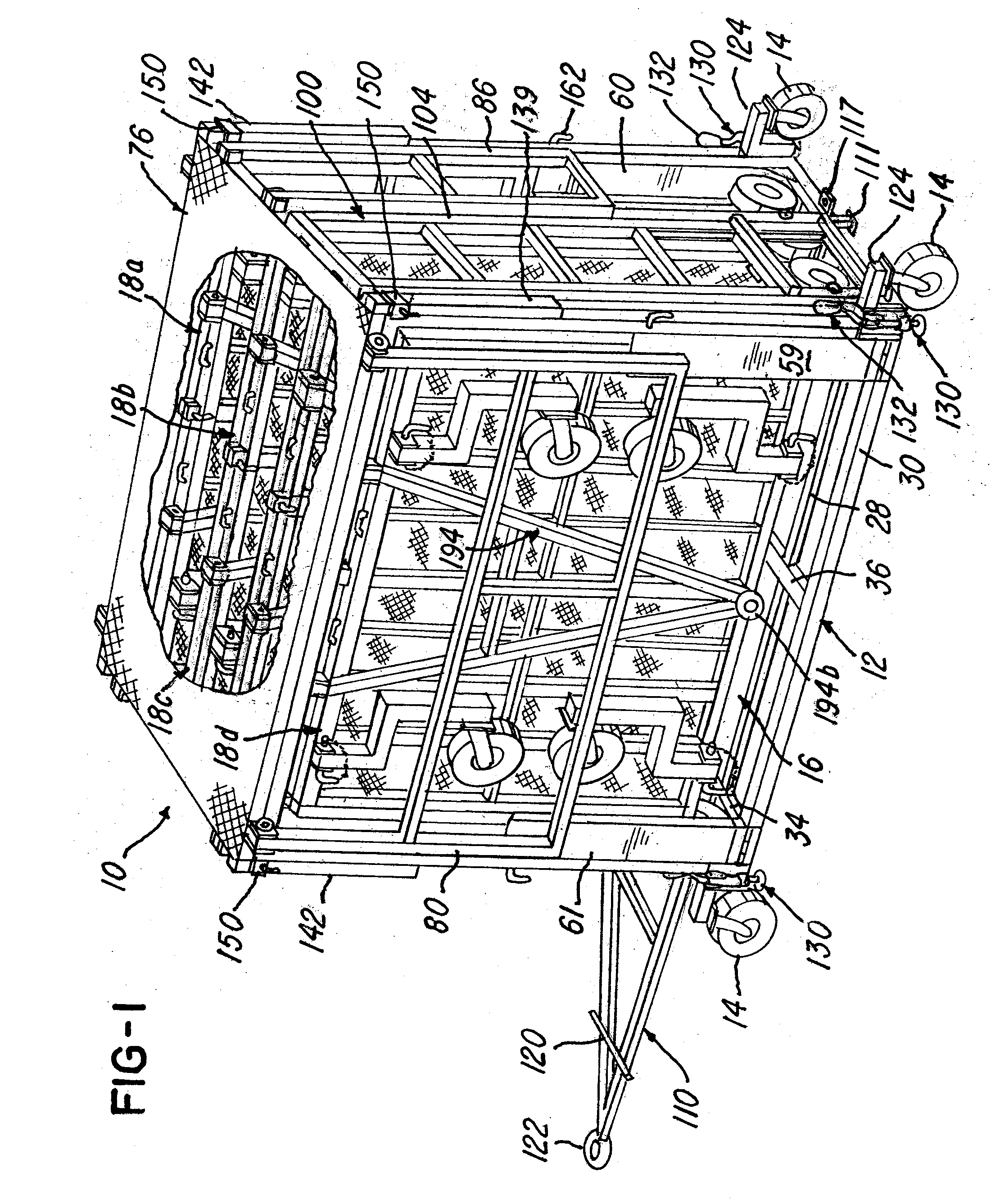 Band cart storage system and method