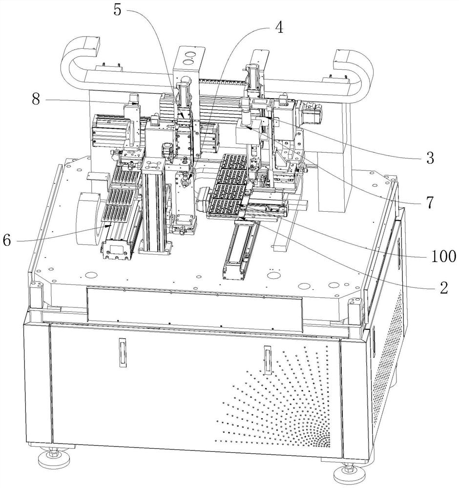 Prism arranging machine with overturning function