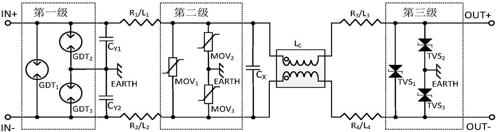 Signal protection filter circuit for electronic mutual inductor