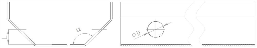 A tool for opening holes in the bent bottom plate of the lower section of the bell-type transformer oil tank