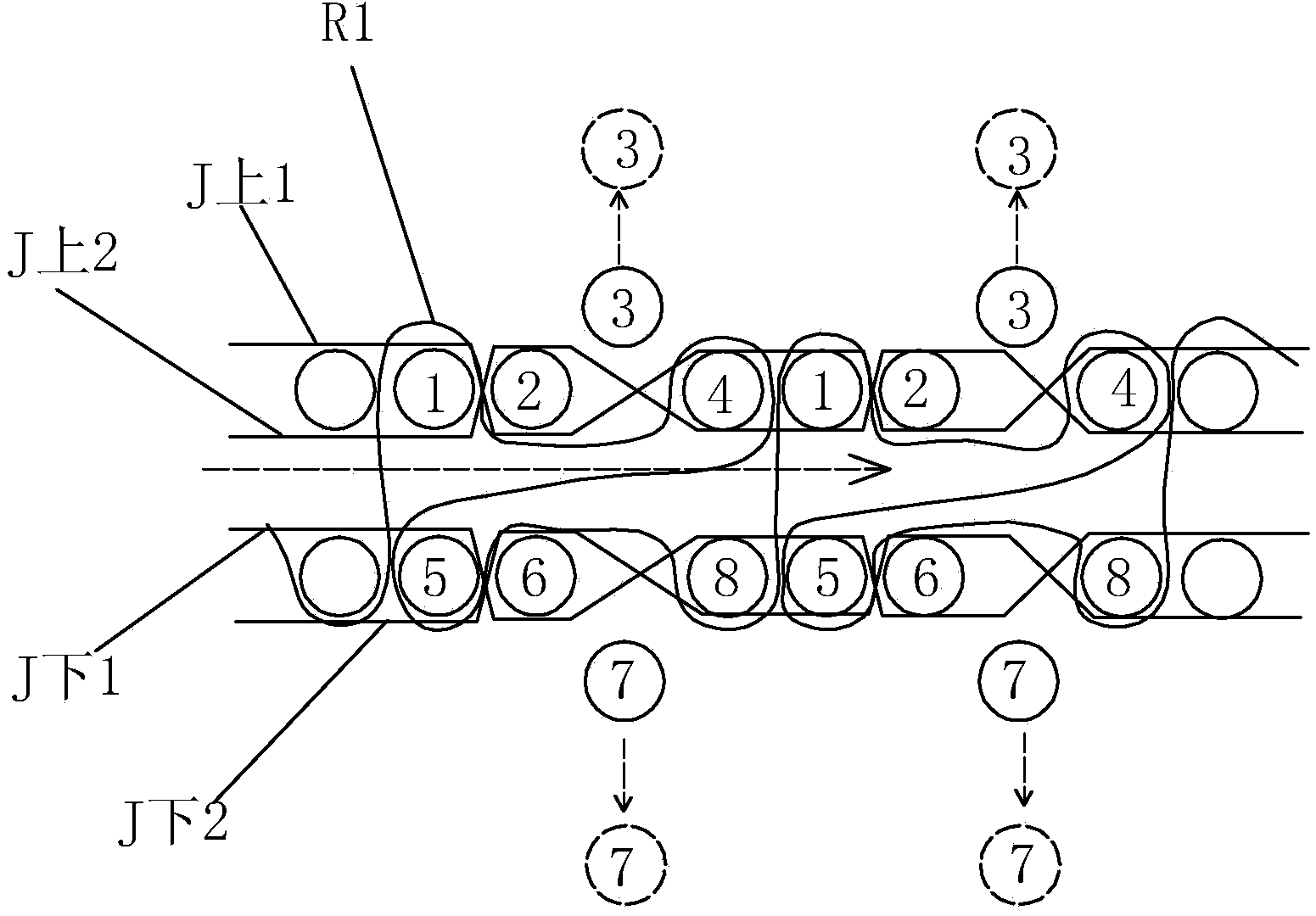 Single-sided concave-convex jacquard velvet fabric and weaving method thereof