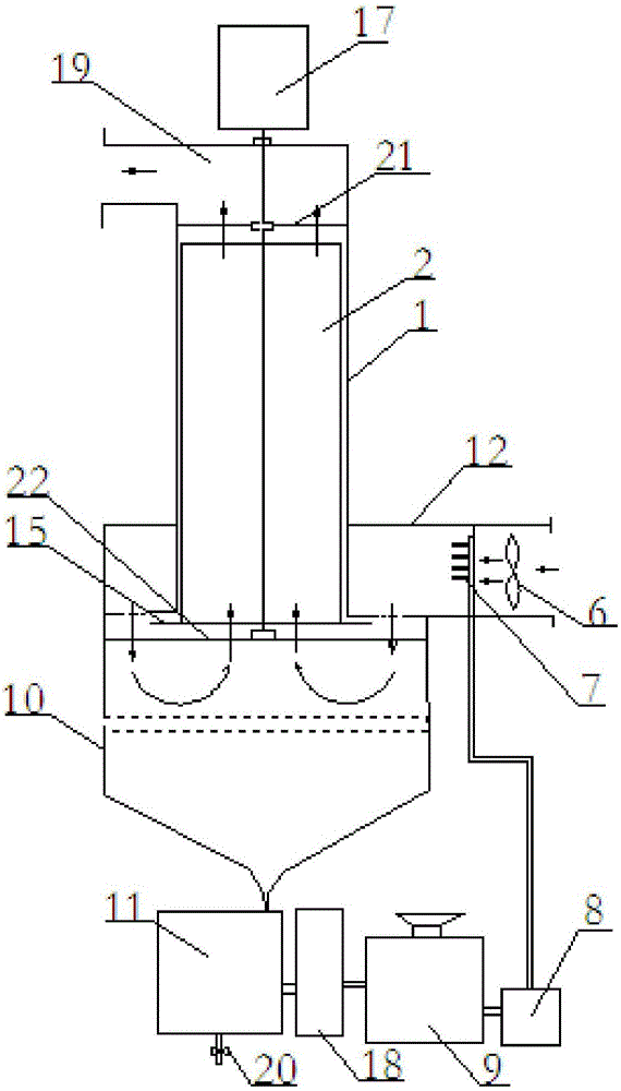 Centrifugal gas way type gas purifier