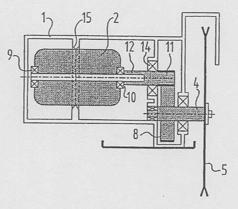 Motor and transmission construction for a hand-held tool