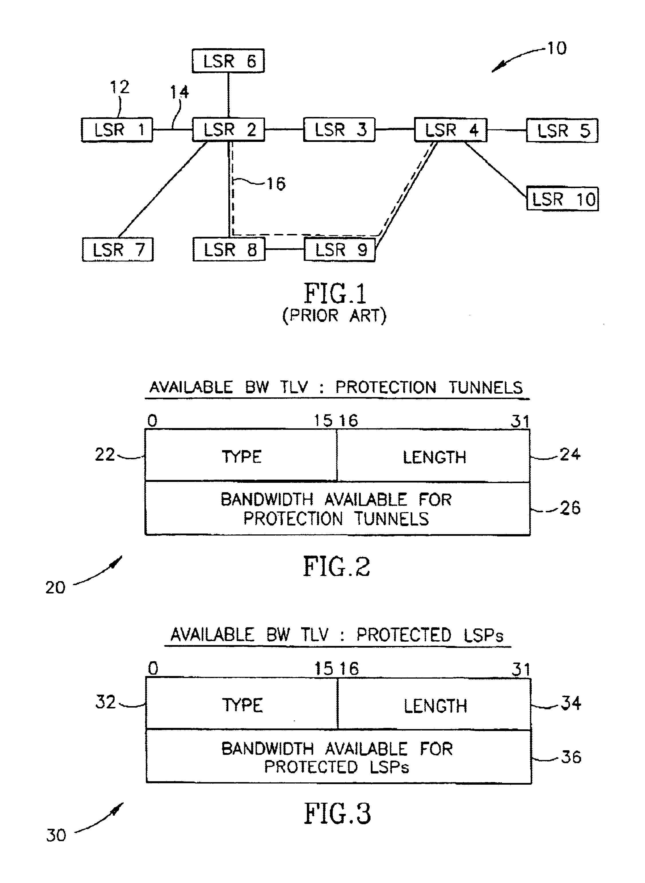 Path rerouting mechanism utilizing multiple link bandwidth allocations