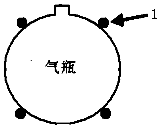 A composite gas cylinder health monitoring system and method based on acoustic emission