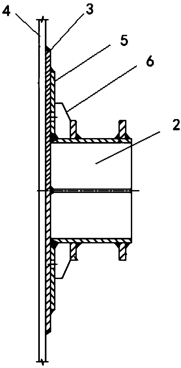 Thin-walled equipment lifting lug reinforcing method