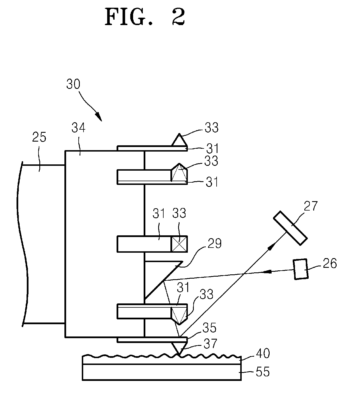 Probe head scanning probe microscope including the same