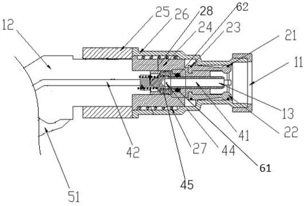 Novel hydrogenation gun sealed by spring seal