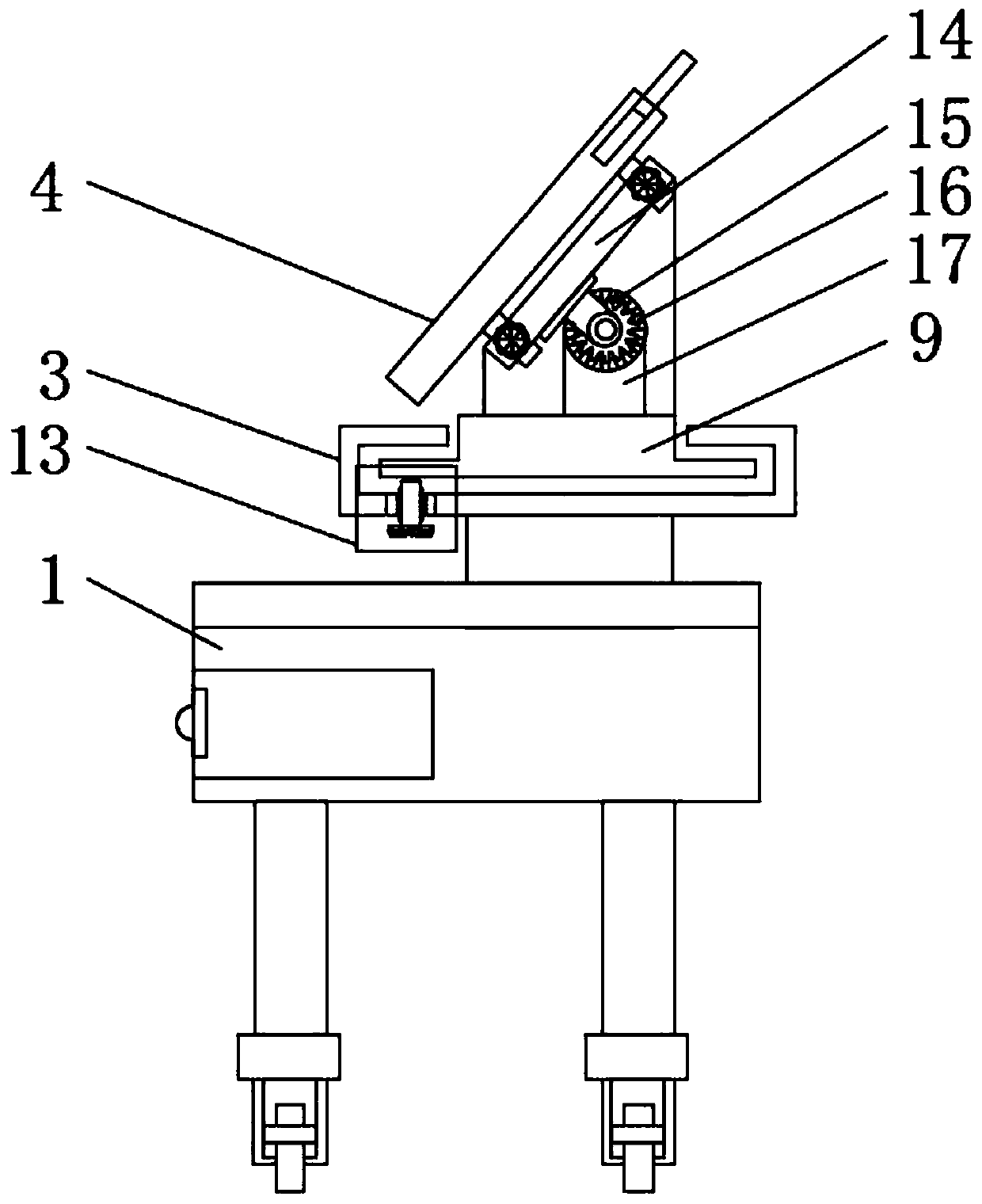 Supporting holder which is applied to animation design and has adjustable function