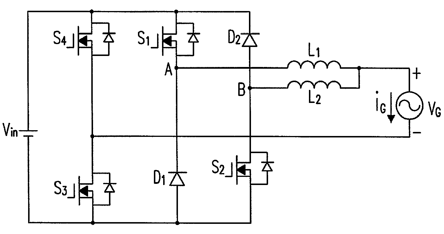 Inverter circuit having relatively higher efficiency