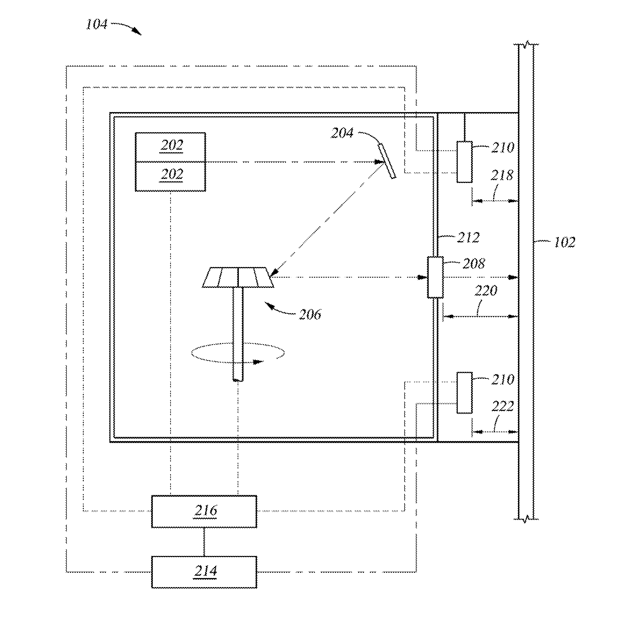 Lambertian servo sensor position and timing