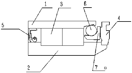 Asymmetric combined sealed structure full complement cylindrical roller bearings