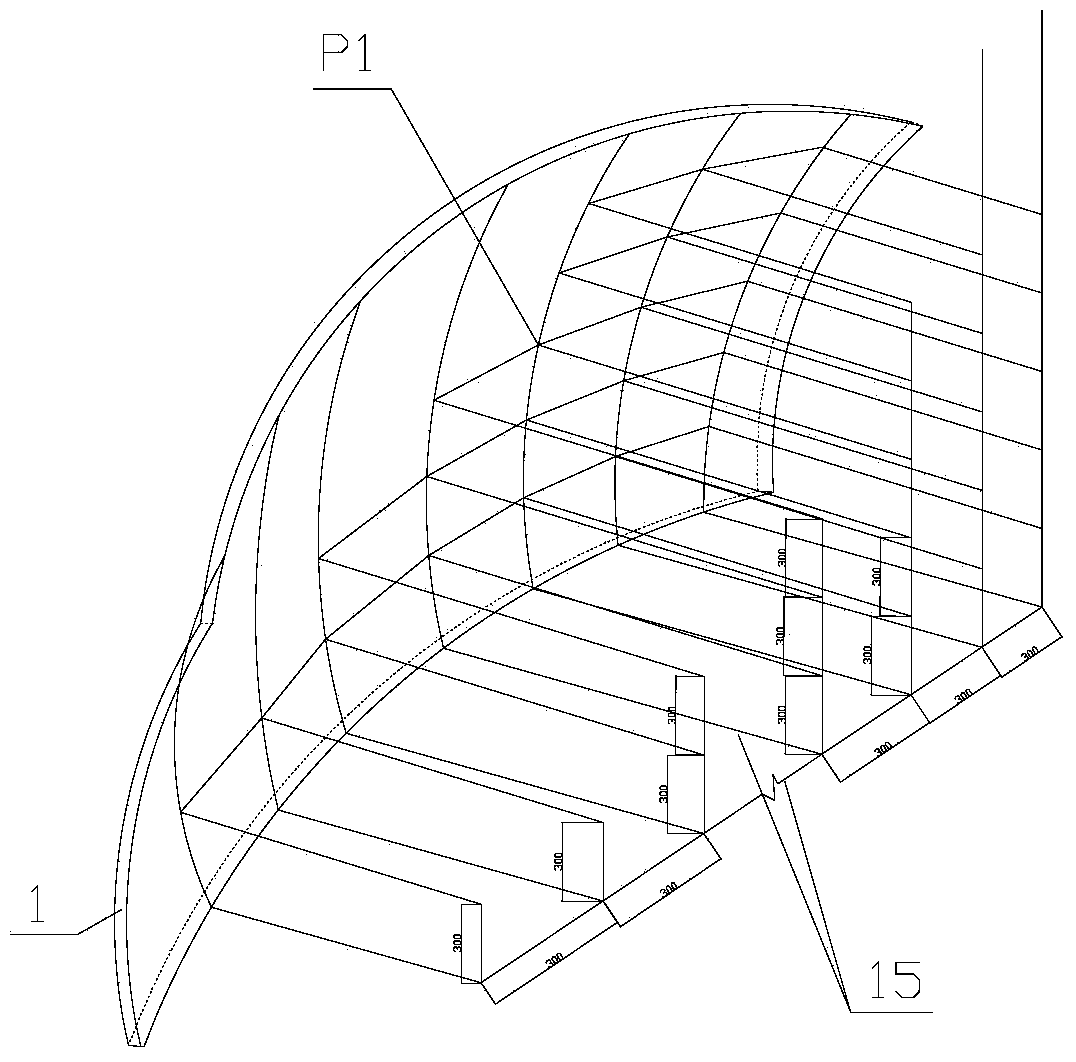 Method for constructing special-shaped thin shell of concrete structure