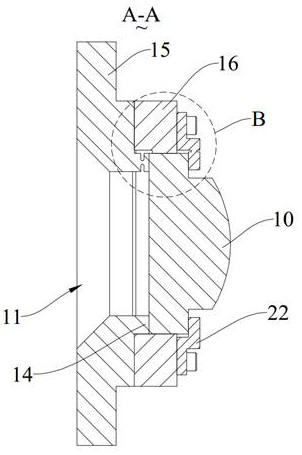 Supporting device of cylindrical lens and optical equipment