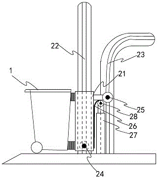 Feeding device for biological waste treatment