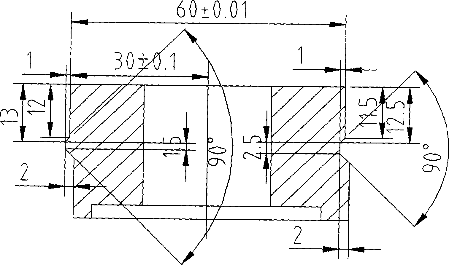 Revolving cutting mechanism for one-die two-yield precise sleeve member