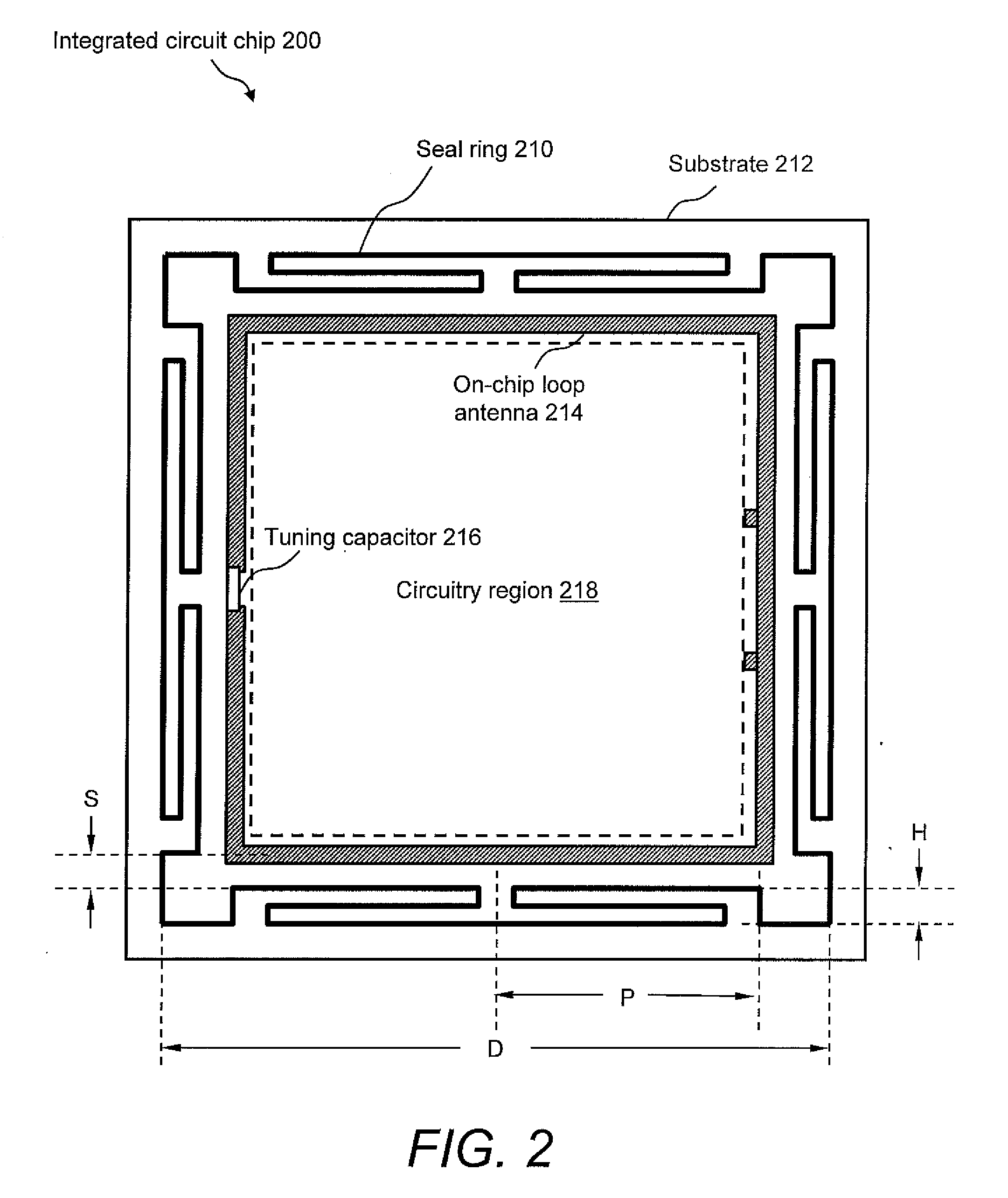 Chip Seal Ring for Enhancing the Operation of an On-Chip Loop Antenna