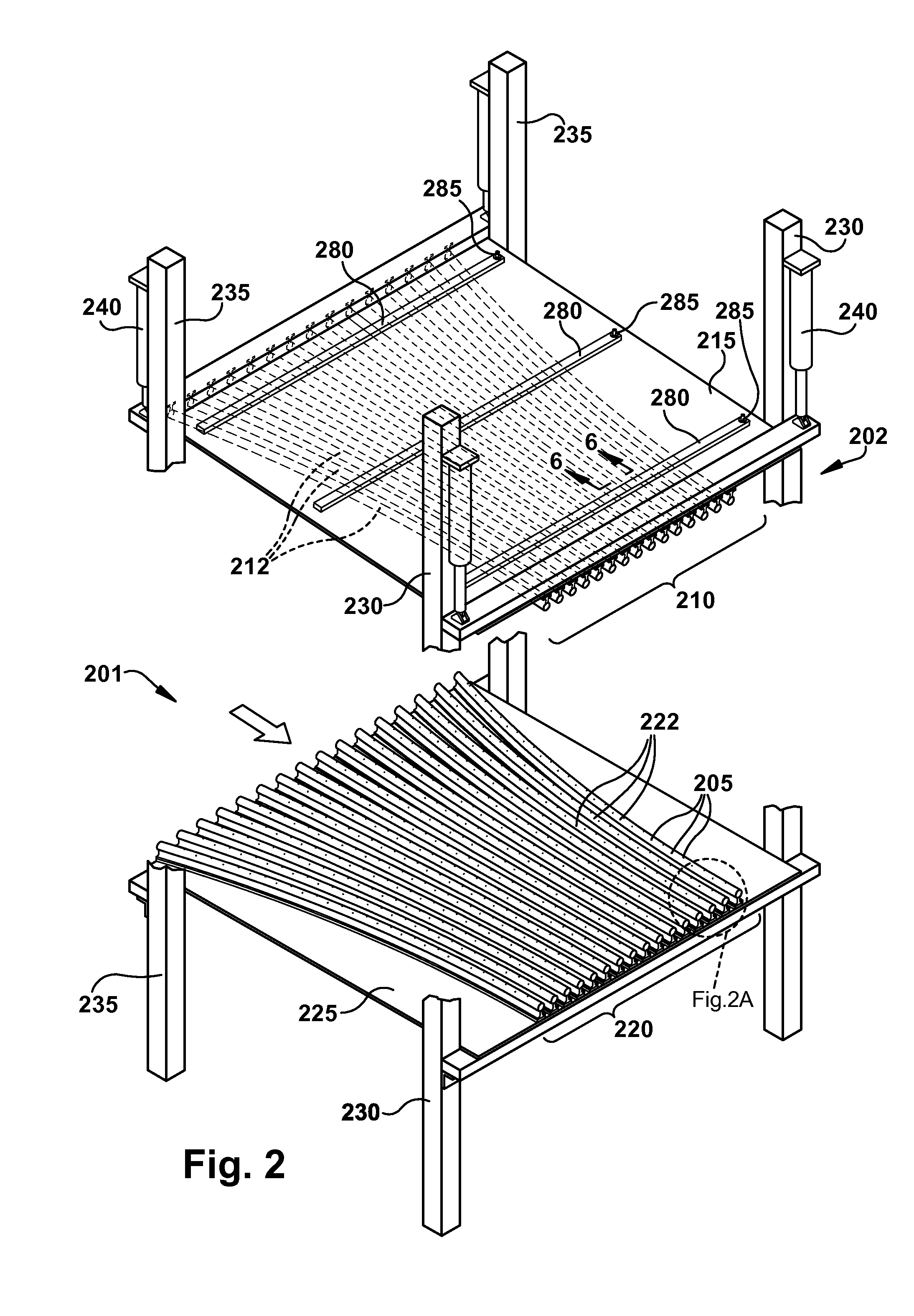 Method and apparatus for fluting a web in the machine direction