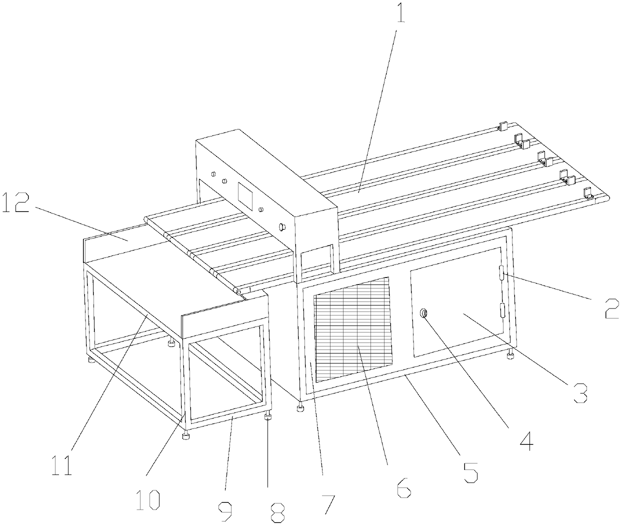 Hardware automatic material separating device