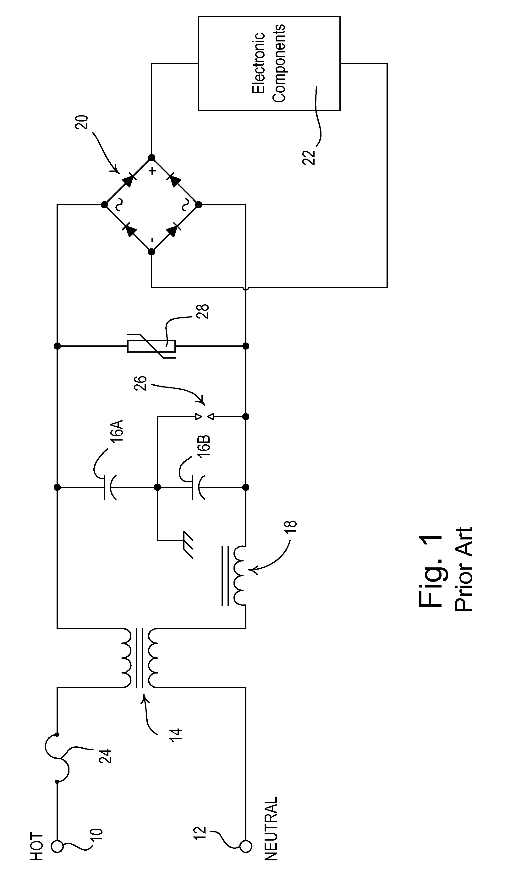 Surge suppression circuit for a load control device