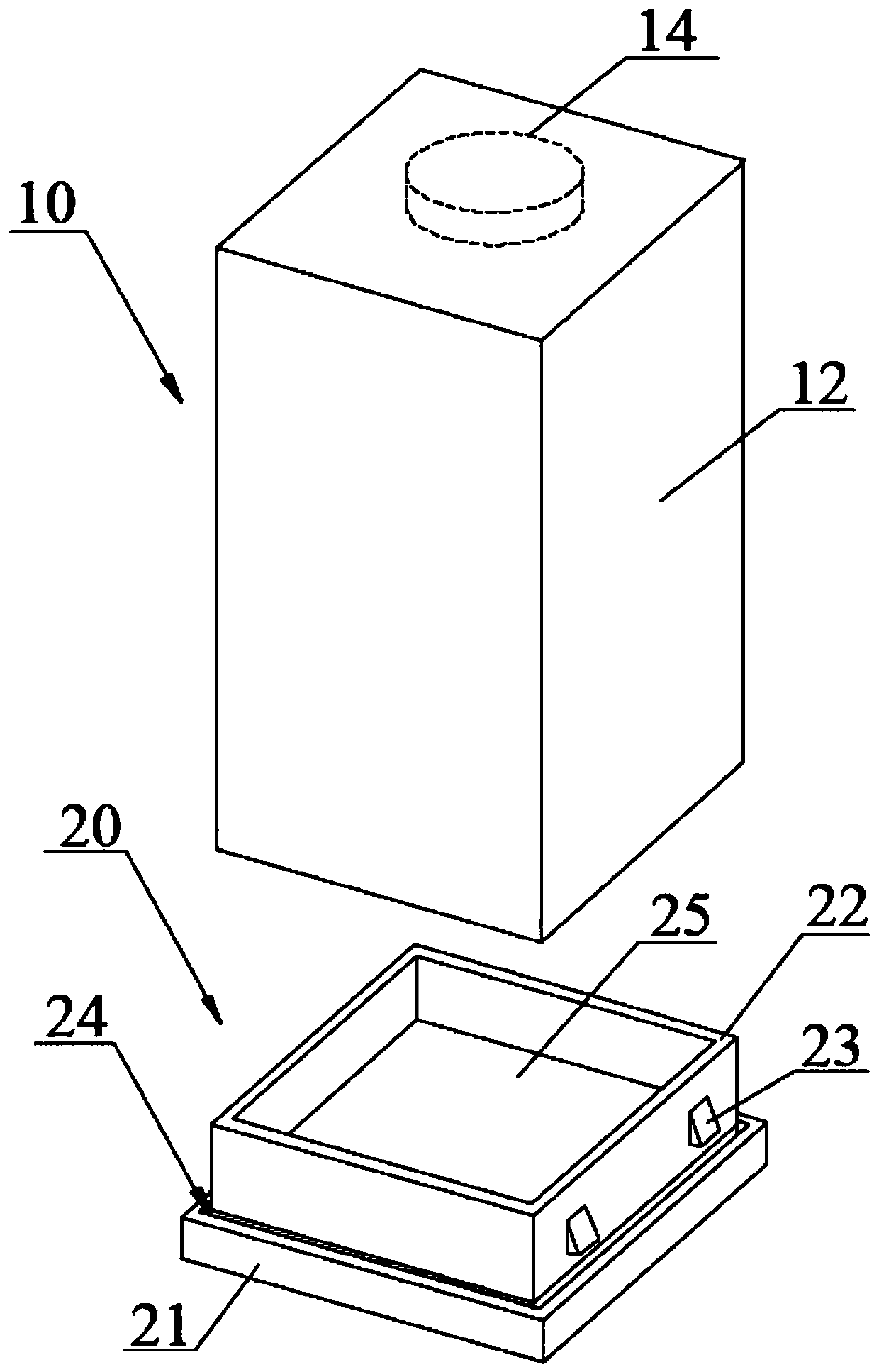 Self-locking anti-counterfeiting wine box