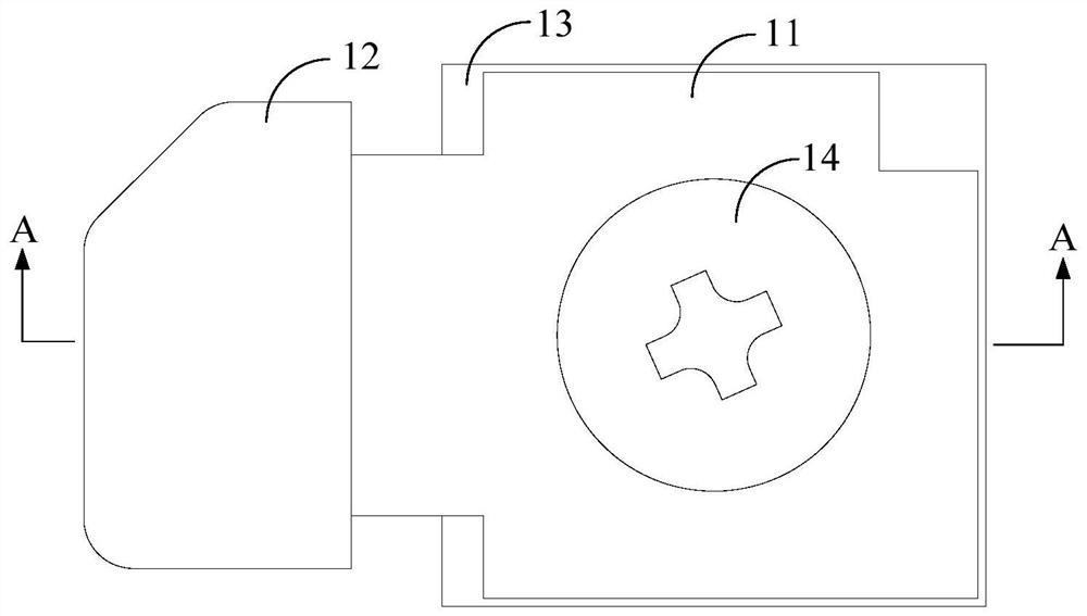 Press block assembly, door assembly and laundry treatment device