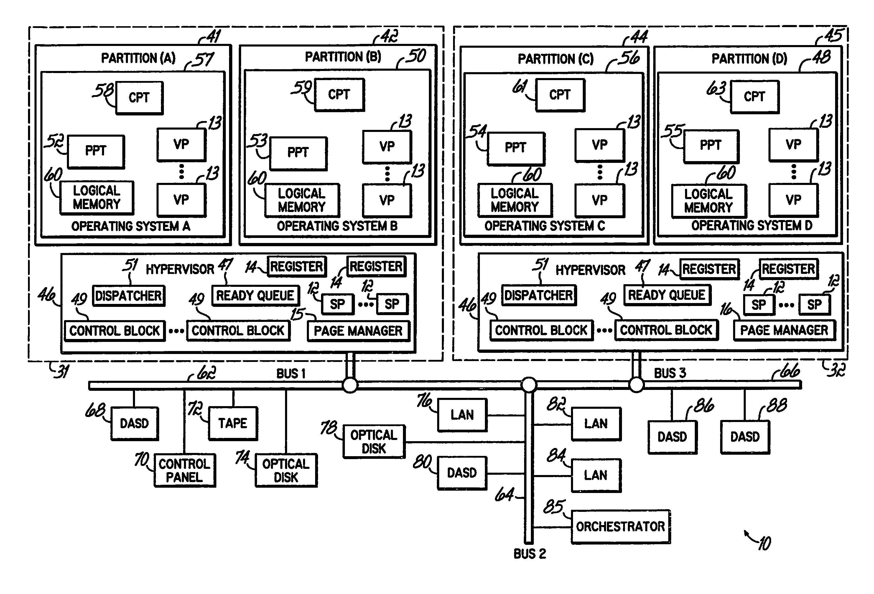 System and method for tracking the memory state of a migrating logical partition
