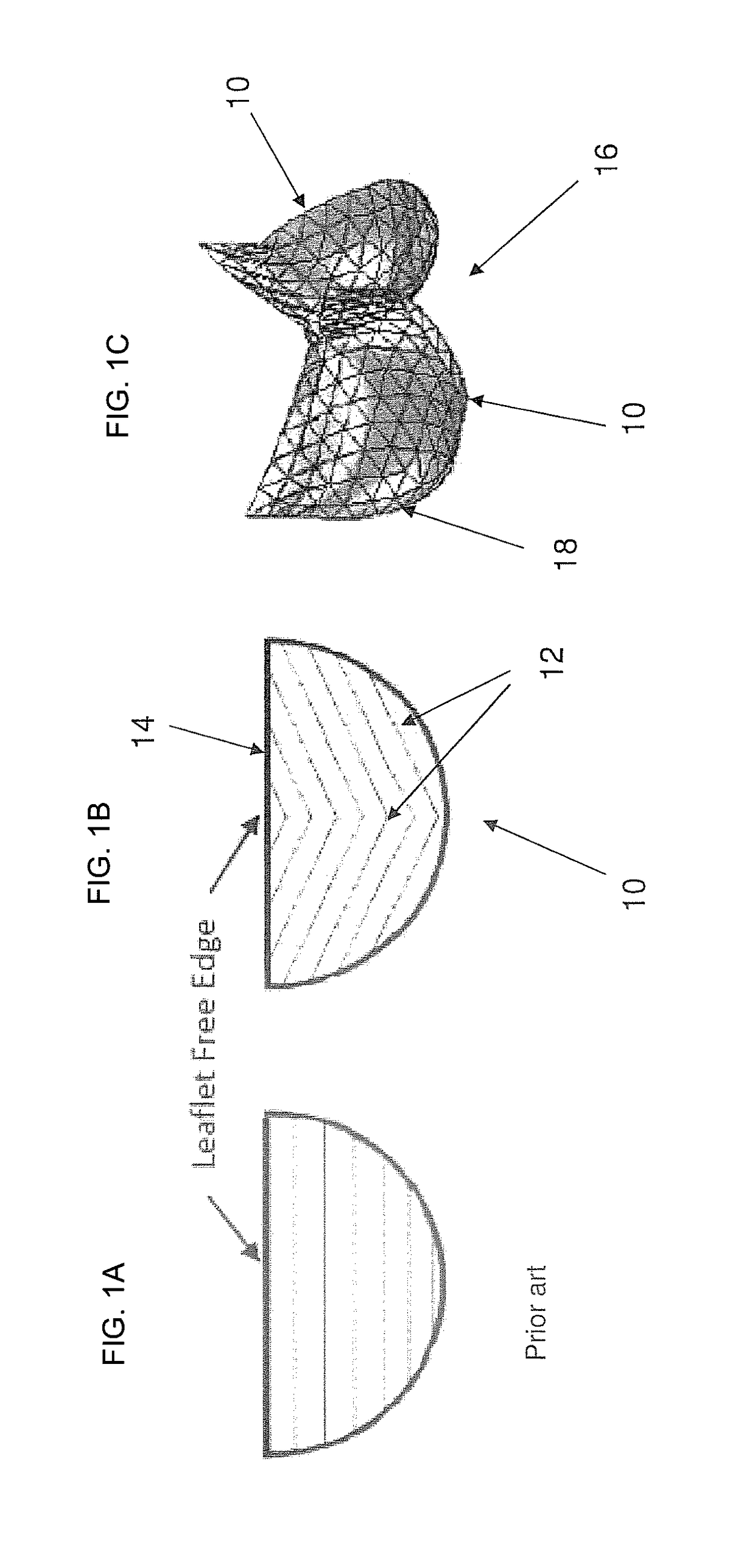 Curved fiber arrangement for prosthetic heart valves