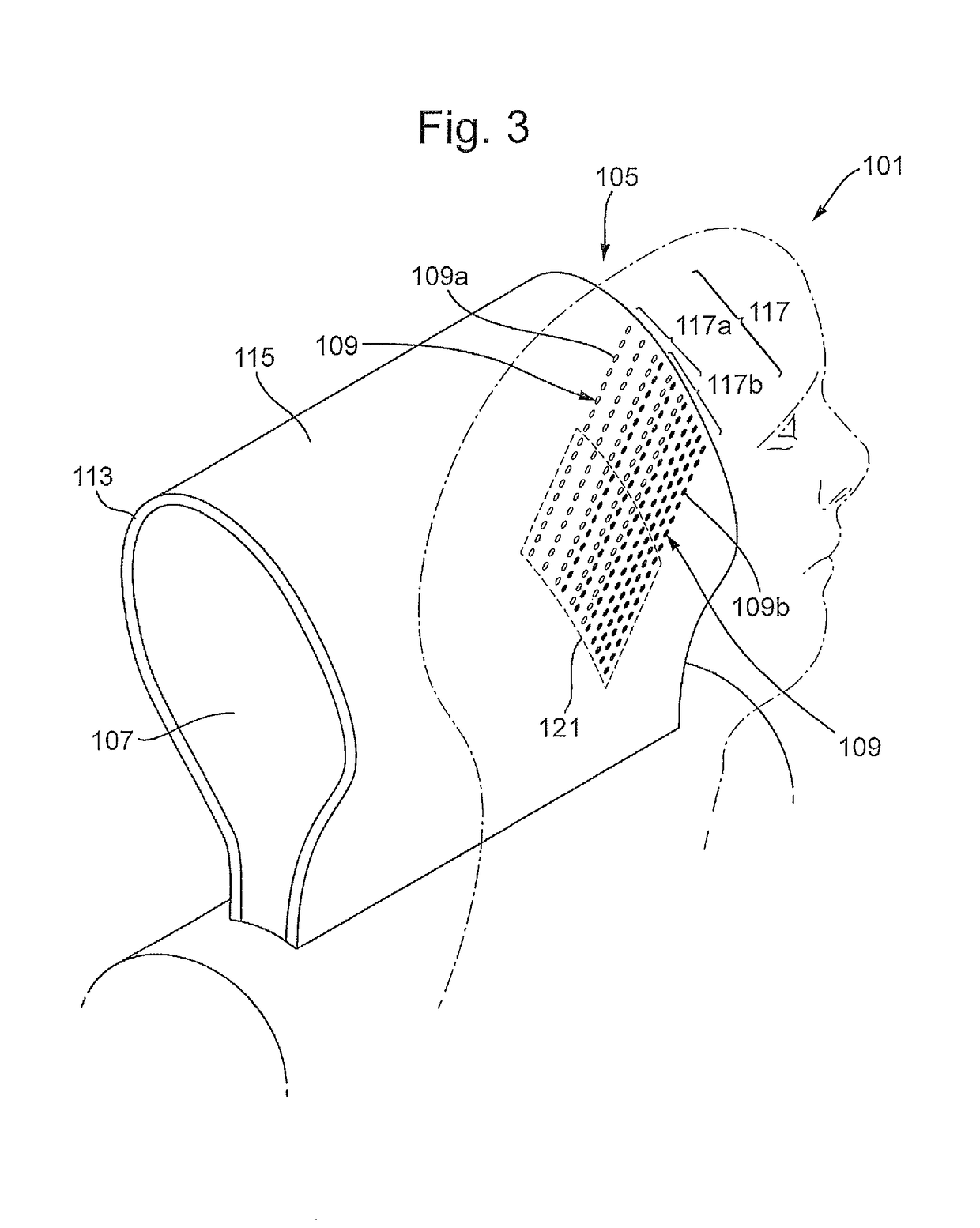 Transcranial neurostimulation system for a vehicle