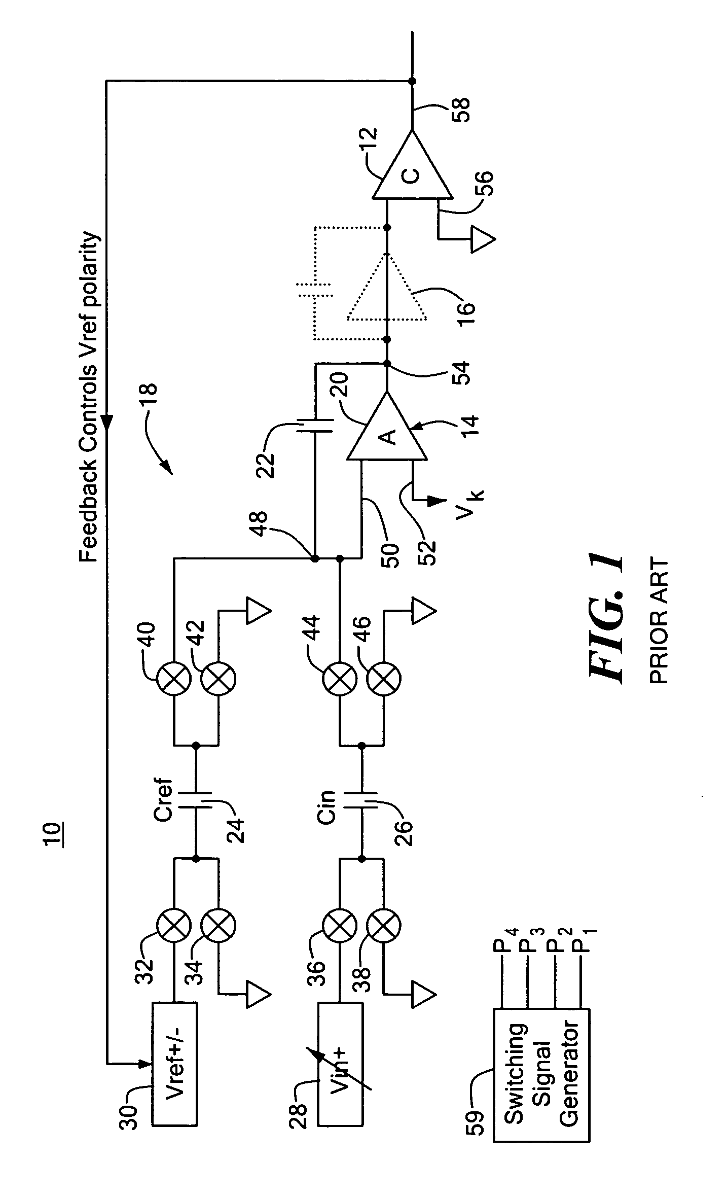 Variable capacitance switched capacitor input system and method