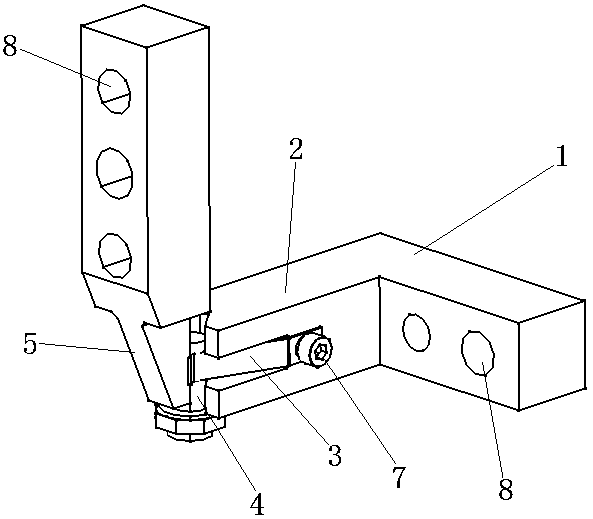Clamping mechanism for welding bolts