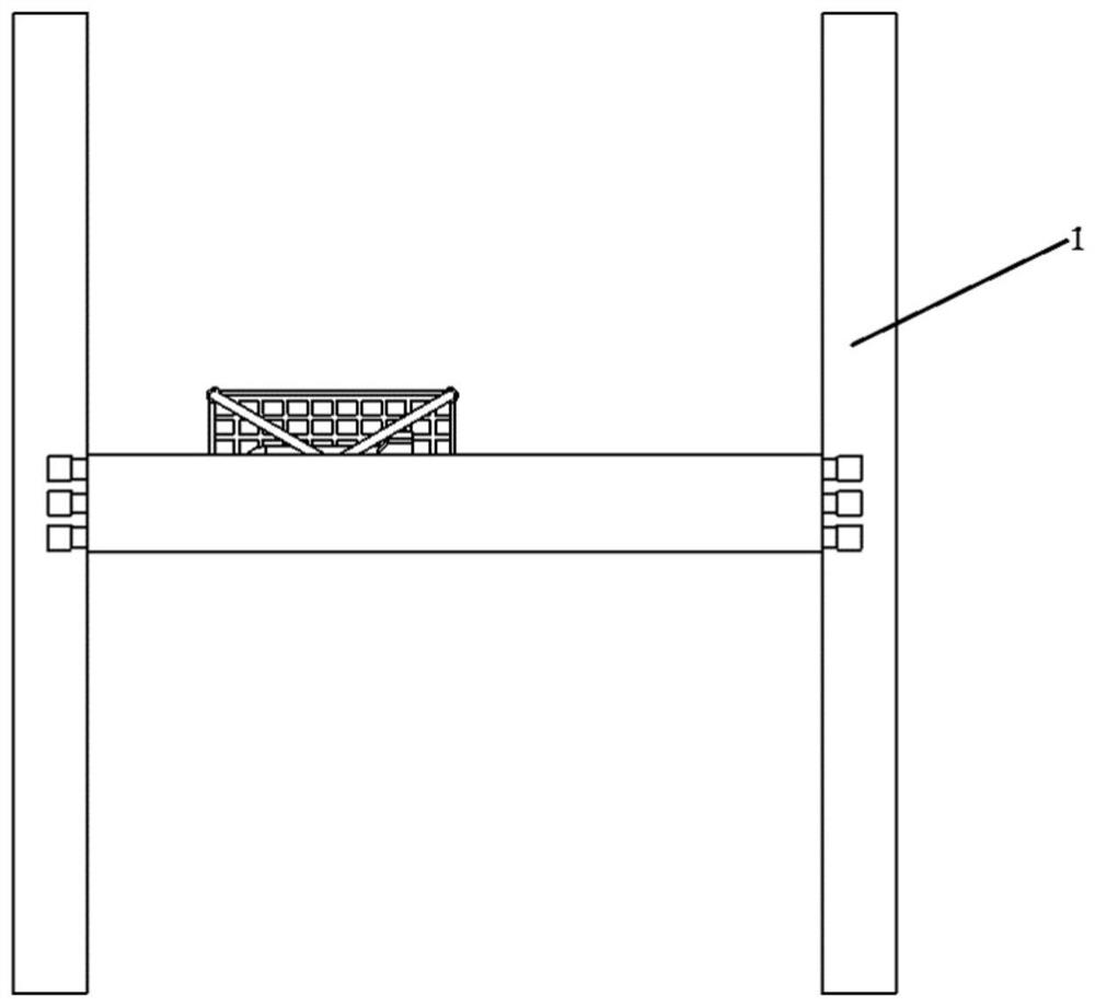 A missile launch test device