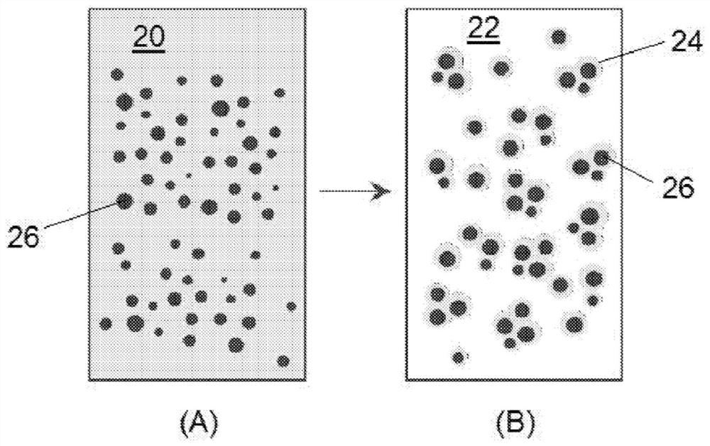 Composite electrophoretic particles and variable transmission films containing same