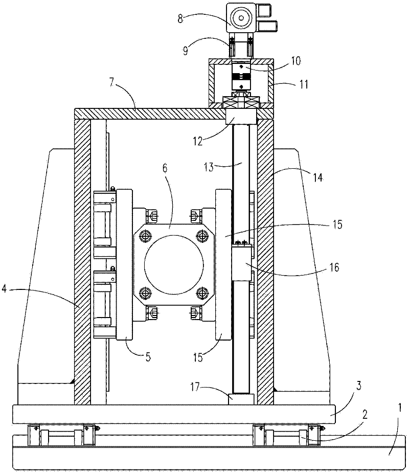 Dual-lateral surface supported bearing pedestal installation structure