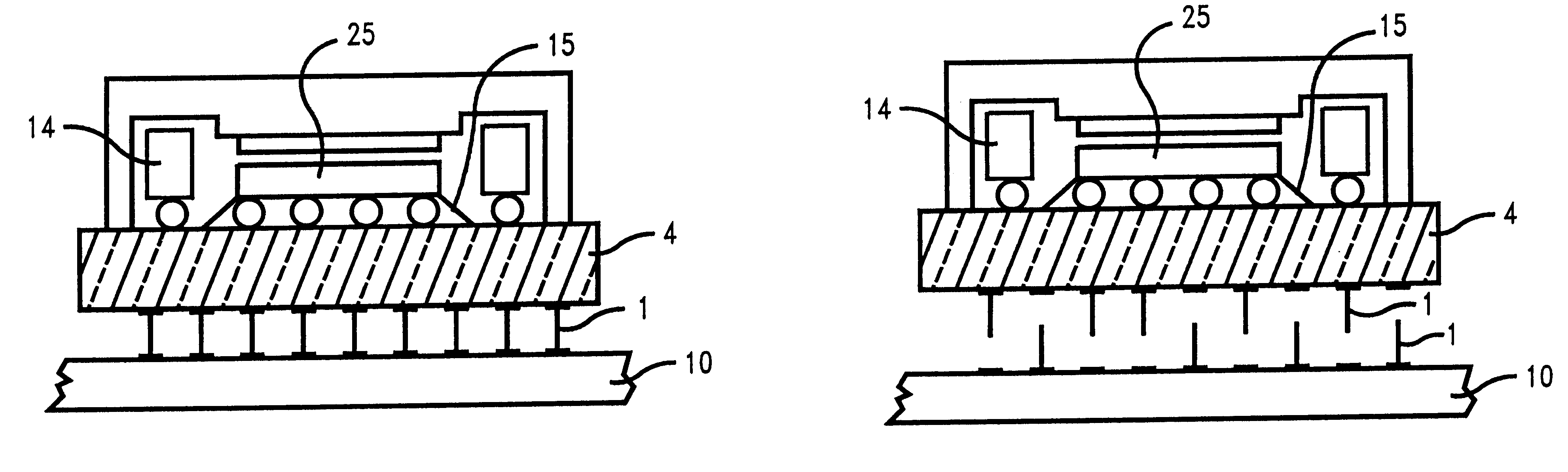 Interconnection structure and process module assembly and rework