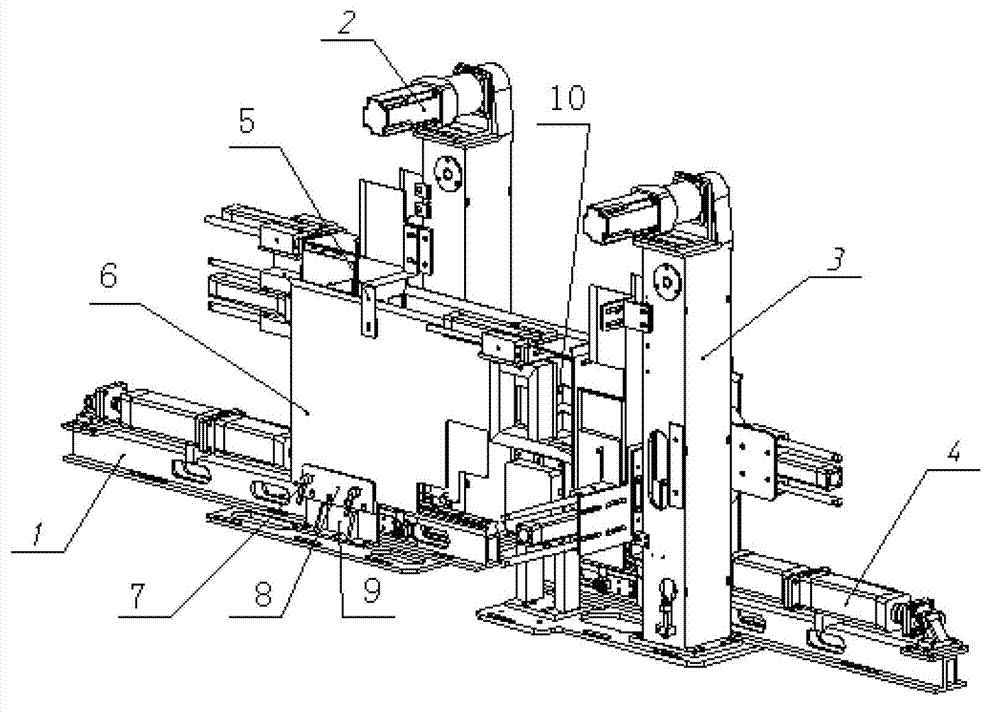 Bilateral transferring and overturning device